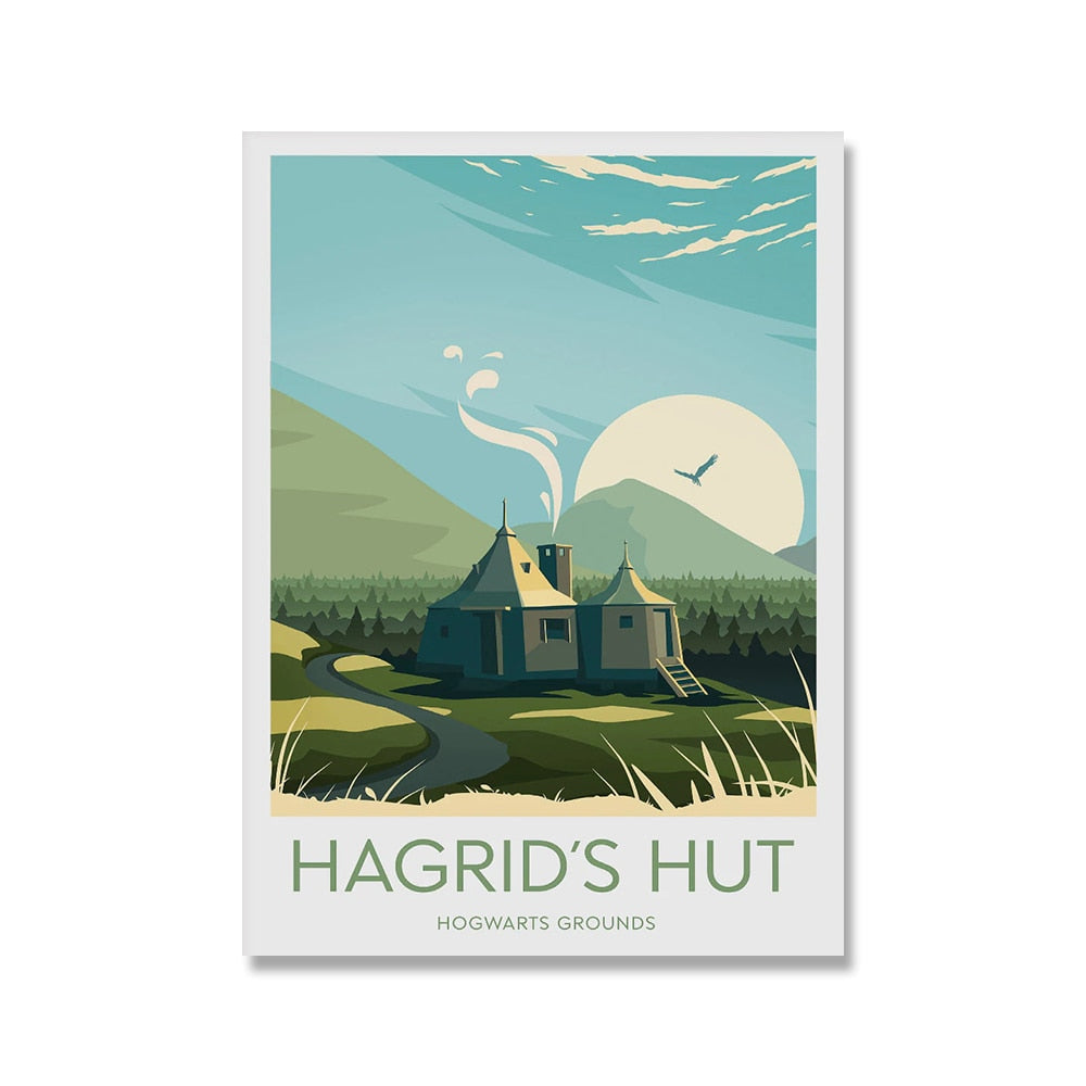 Hogwart Castle Vintage Posters