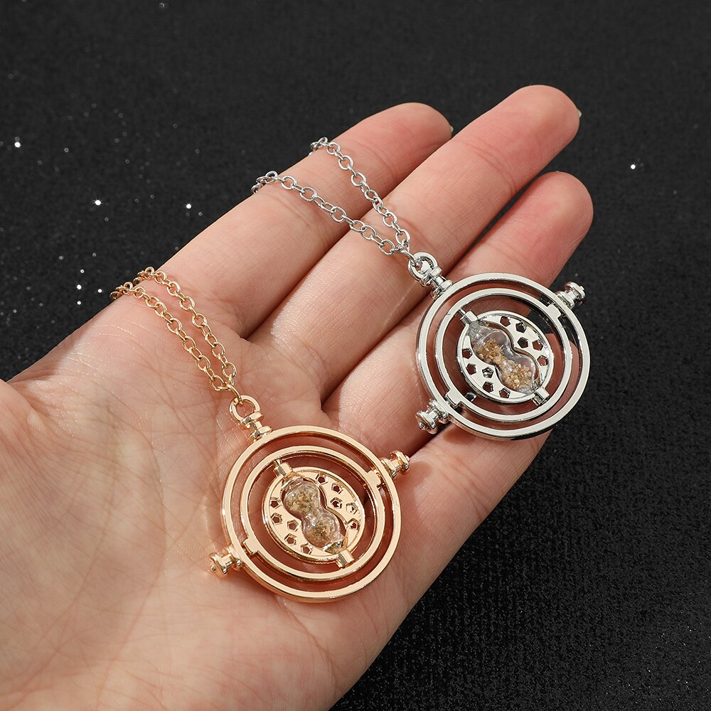 Hermione Granger Time Turner Hourglass Necklace Metal Chain Women's Jewelry  Accessories Female Gift - AliExpress