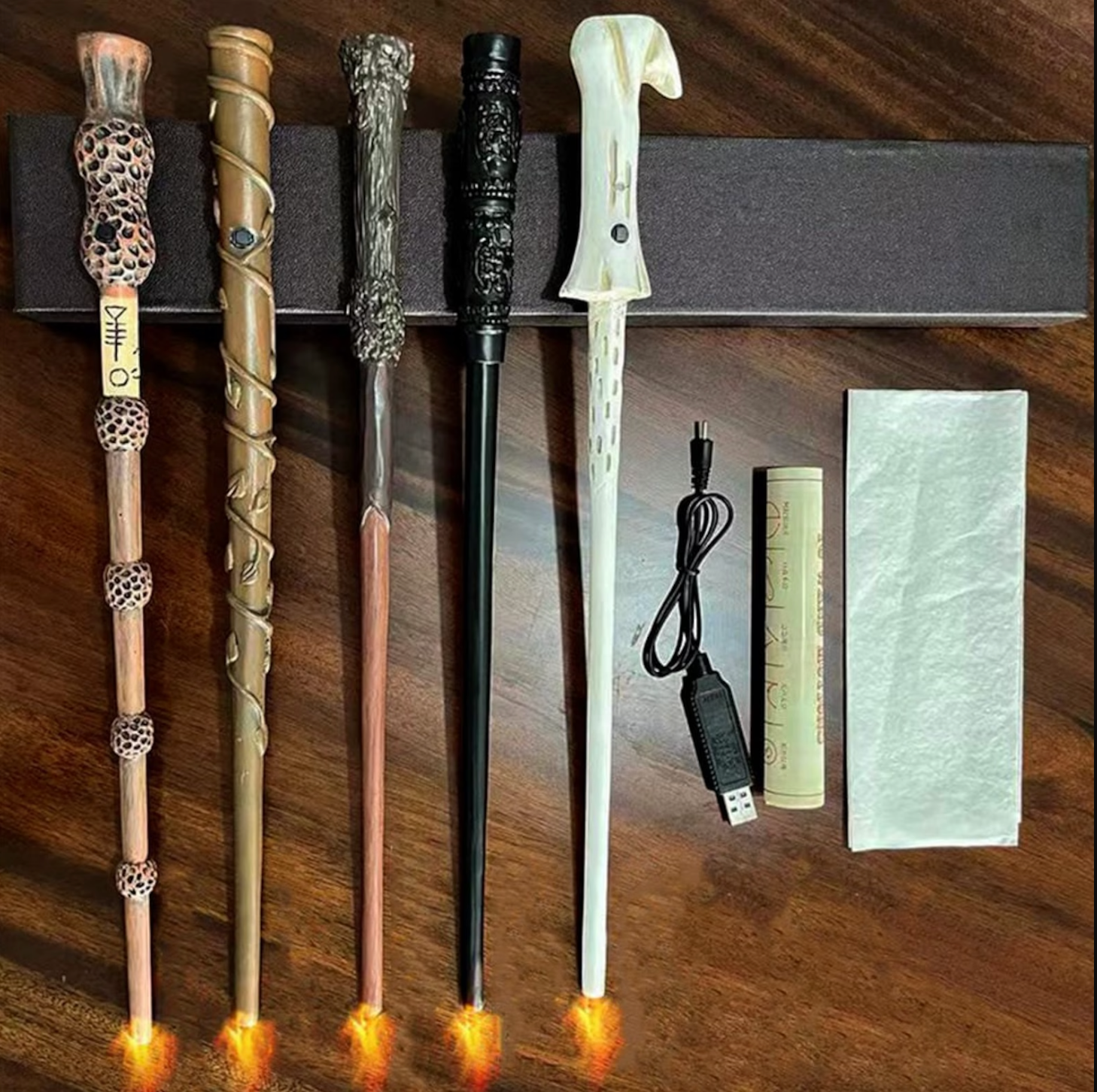 Harry Potter Flaming Wands